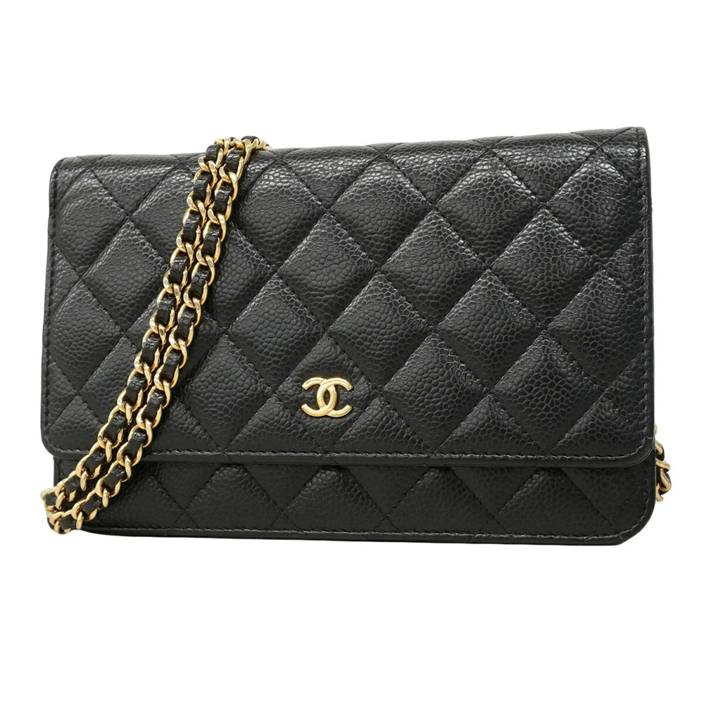 CHANEL Black Caviar Leather Wallet - Picture 1 of 8